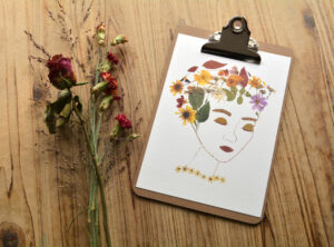 Poster A5: ‘Flowergirl’ met Klembord