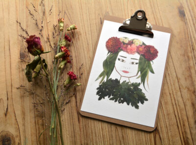 Poster A5: ‘Wreath’ met Klembord