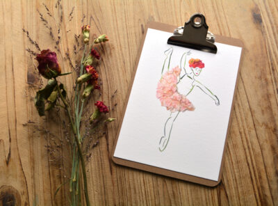 Poster A4: ‘Ballerina’ met Klembord