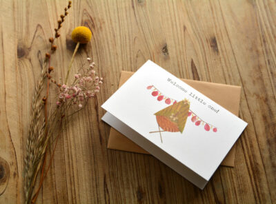 Wenskaart ‘Welcome little one’