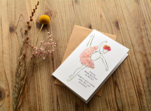 Wenskaart ‘Geniet, dans, schitter en straal…’